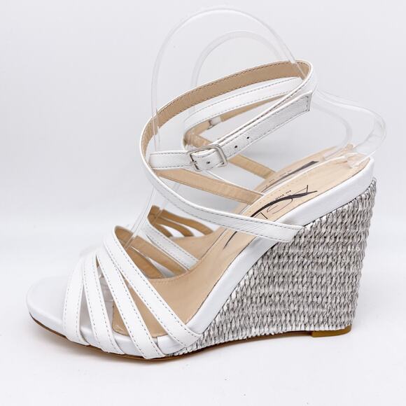 AGL Women's Dora Ankle Strap Wedge Sandal White Plumba Size US 11 EU 41 - Picture 5 of 14